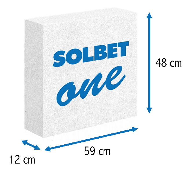 Bloczek do wykonywania ścian działowych Solbet One